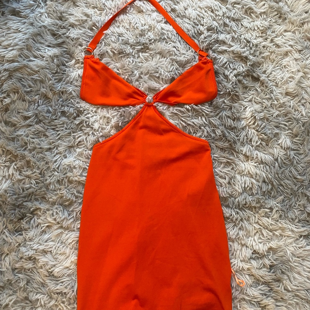 White fox mini dress
